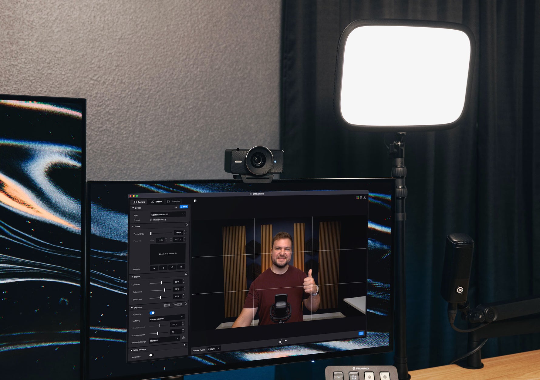 Elgato Facecam 4K 4K60 Studio Webcam Black - 10WAF9901