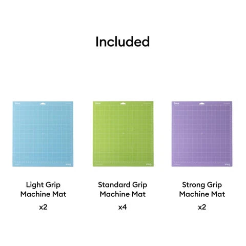 Cricut Machine Mat Variety Pack 30.5 x 30.5cm Eight Pack – 2012133