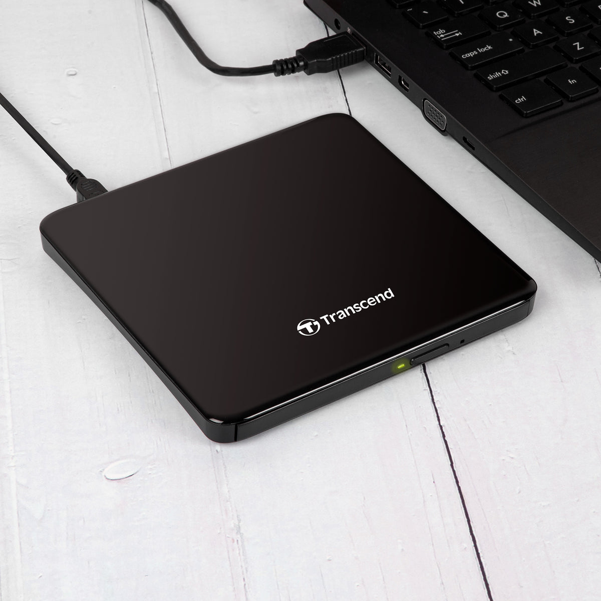 Transcend Extra Slim Portable DVD Writer - External DVD Player for Laptop - image 3