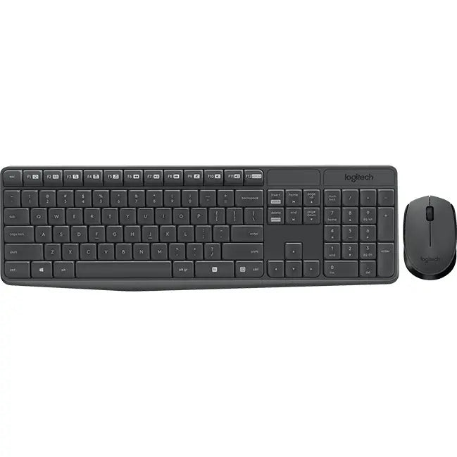 LOGITECH MK235 Wireless Keyboard & Mouse Combo Grey - 920-007931