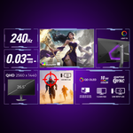 AOC AGON PRO AG276QZD2 26.5-inch QHD 280Hz QD-OLED Monitor