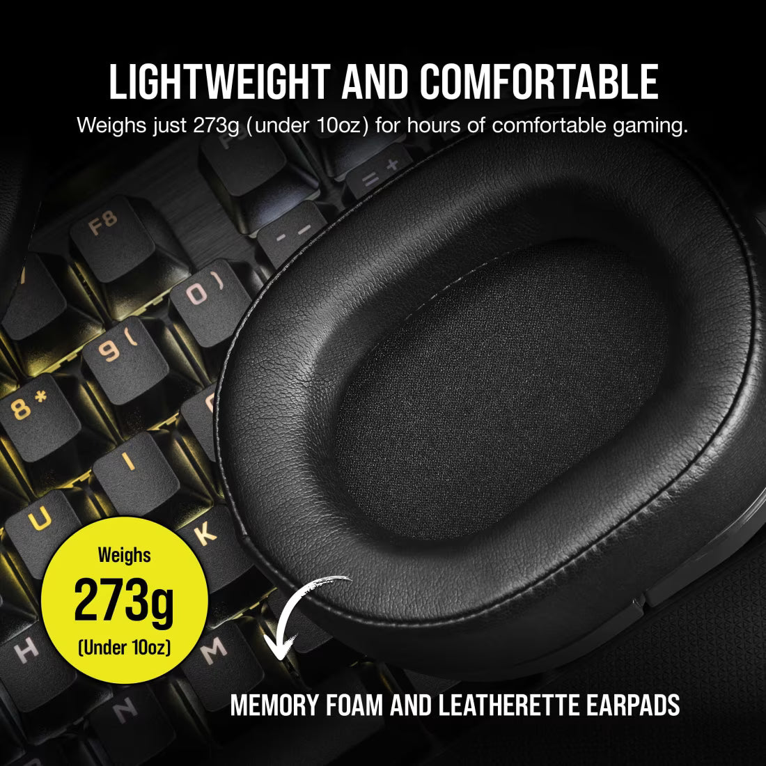 CORSAIR HS55 SURROUND Wired Gaming Headset Carbon - CA-9011265-AP