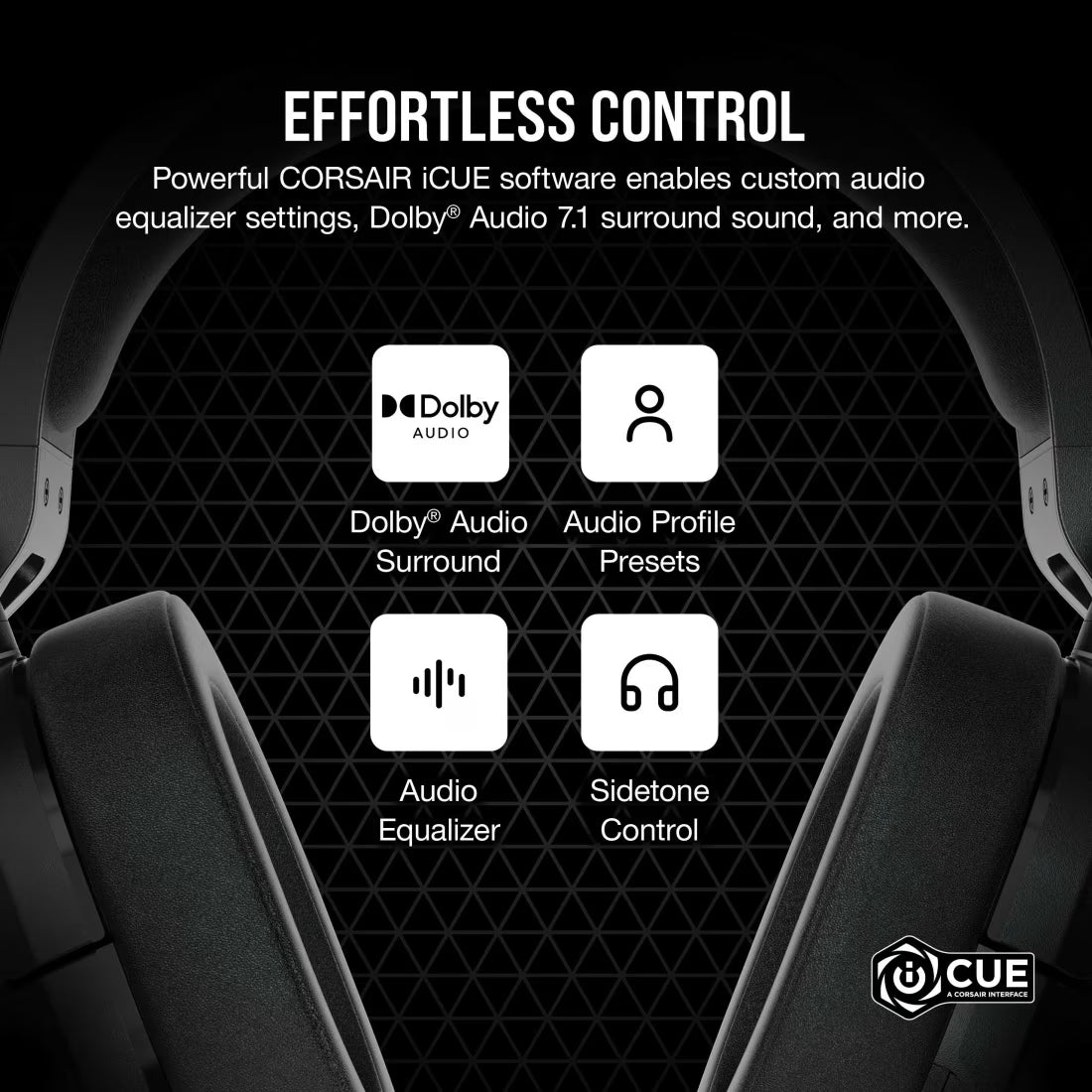 CORSAIR HS55 SURROUND Wired Gaming Headset Carbon - CA-9011265-AP