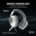 CORSAIR HS55 SURROUND Wired Gaming Headset White - CA-9011266-AP