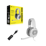 CORSAIR HS55 SURROUND Wired Gaming Headset White - CA-9011266-AP
