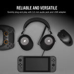 CORSAIR HS65 SURROUND Wired Gaming Headset Carbon - CA-9011270-AP