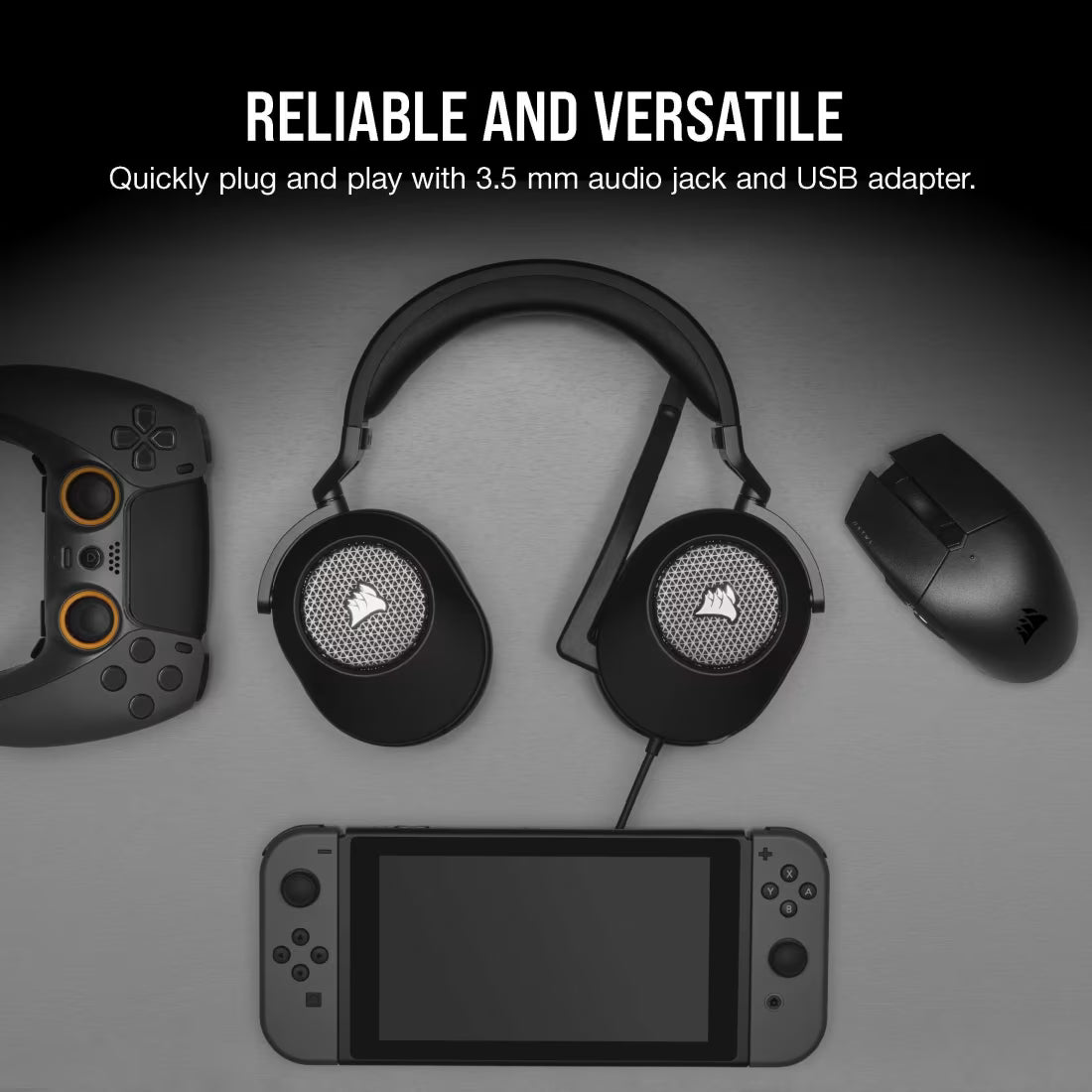 CORSAIR HS65 WIRELESS Gaming Headset Carbon - CA-9011285-AP2