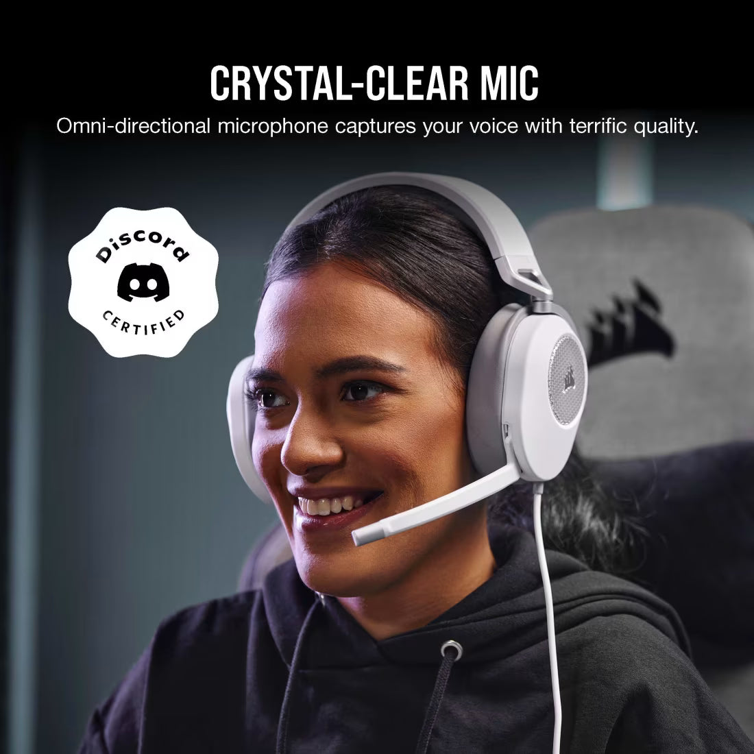 CORSAIR HS65 WIRELESS Gaming Headset White - CA-9011286-AP2