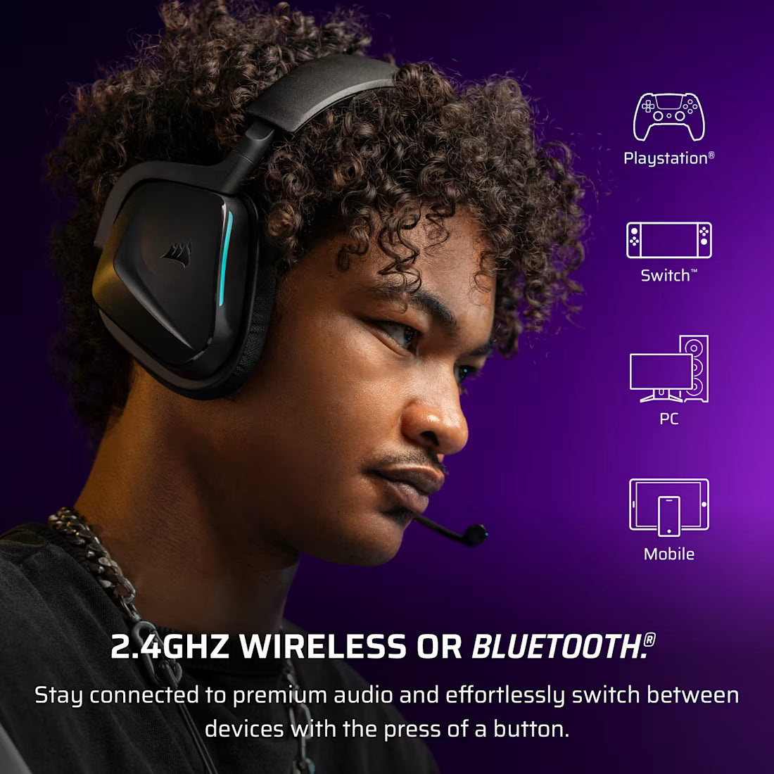 CORSAIR VOID WIRELESS v2 Gaming Headset Carbon - CA-9011379-WW