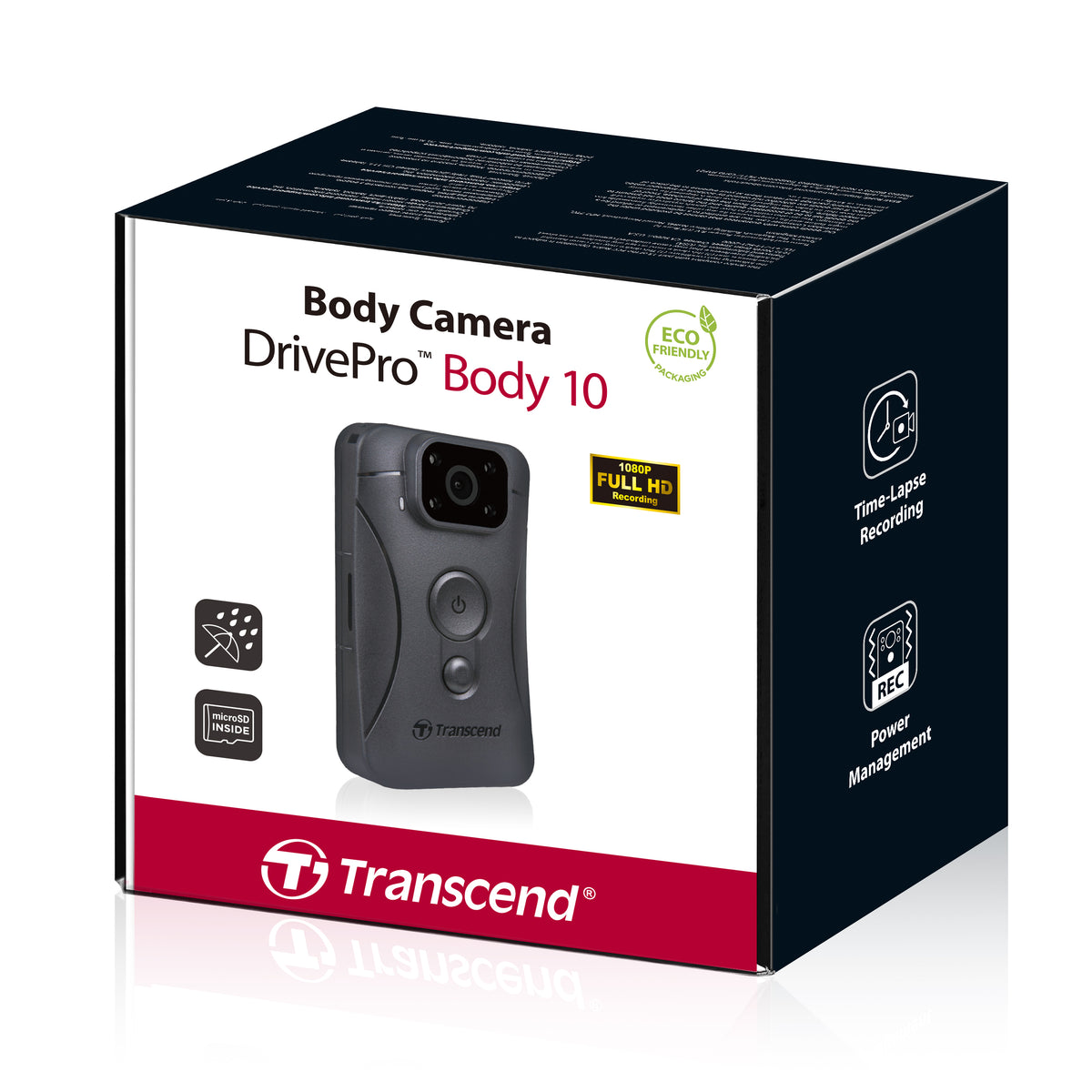Transcend DrivePro Body 10D 64GB Full HD Body Camera