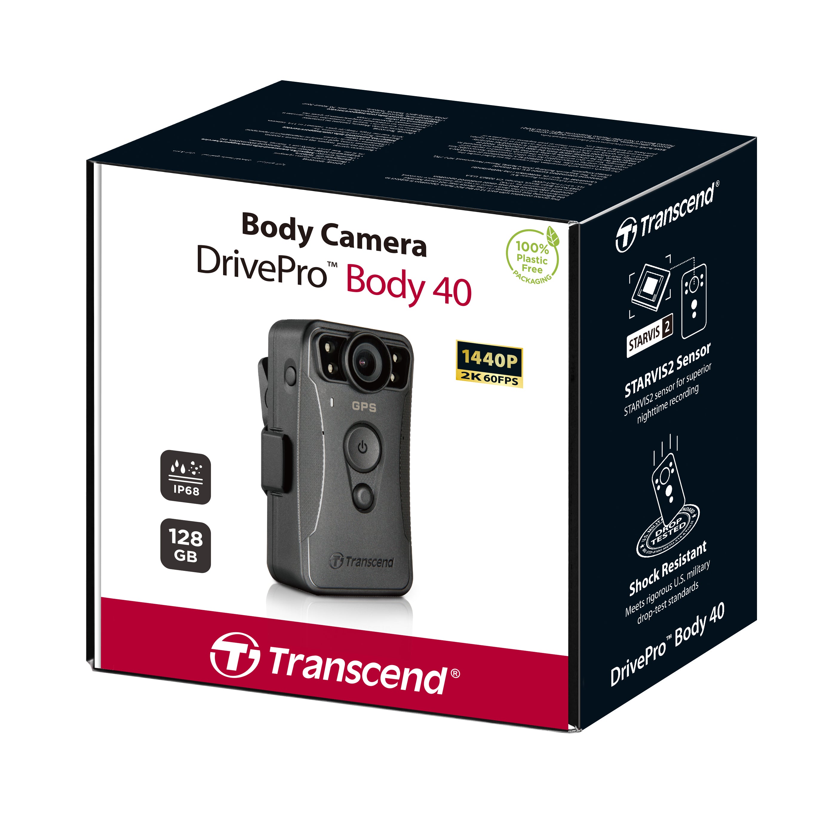 Transcend DrivePro Body 40 128GB 2K QHD Body Camera