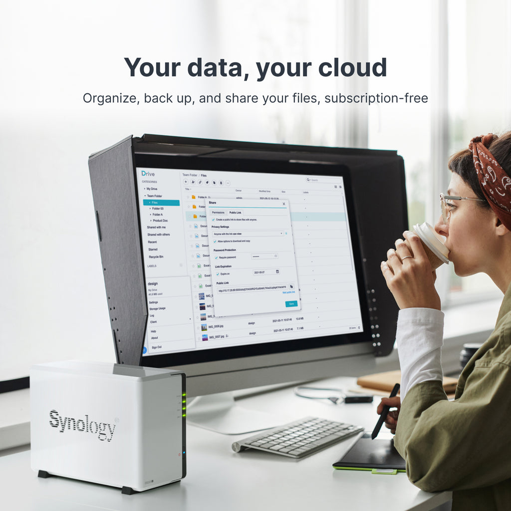 Synology DiskStation DS223j 2-Bay Desktop NAS