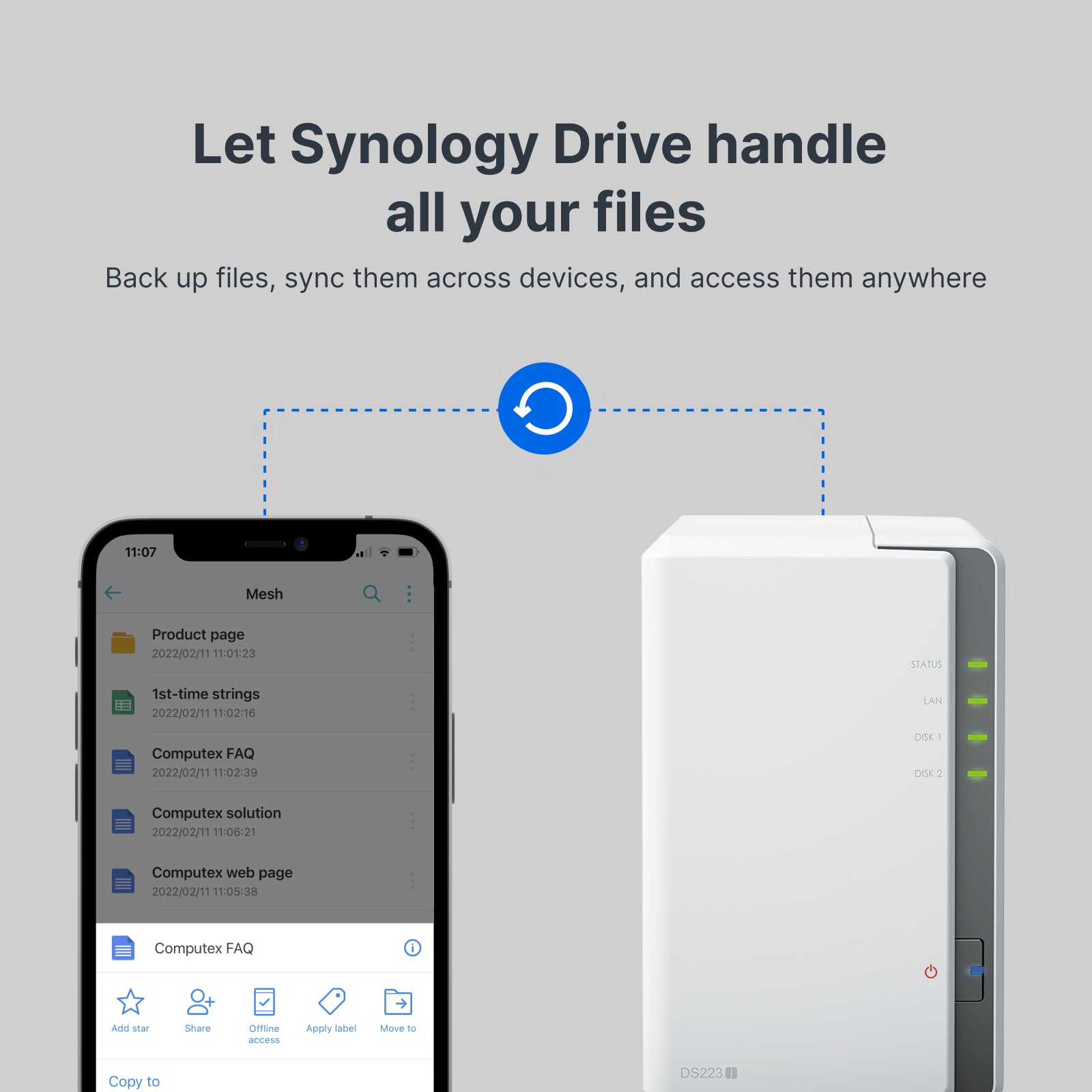 Synology DS223j DiskStation 2 Bay NAS; 4-core 1.7 GHz; 1 GB DDR4 non-ECC - image 8