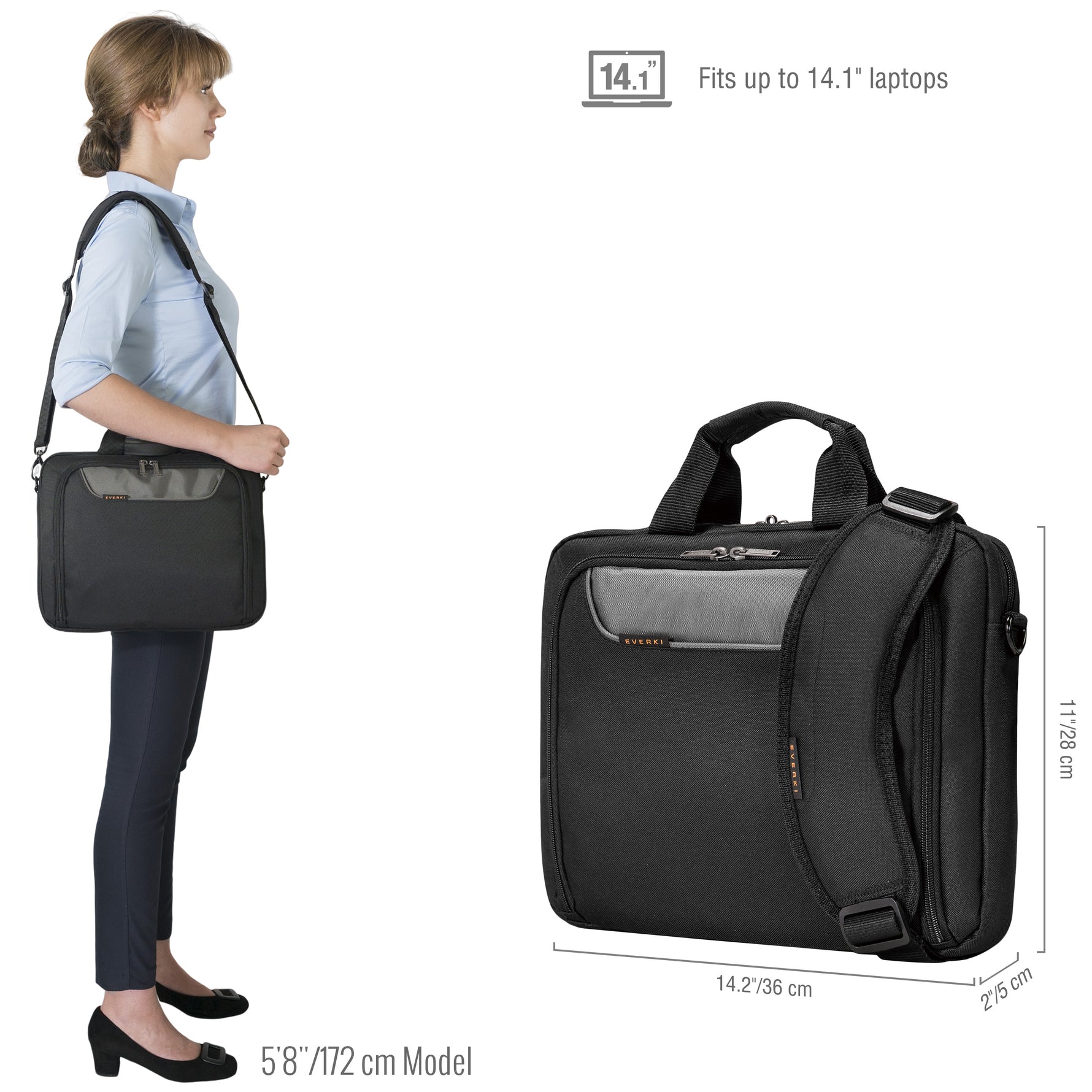 Everki Advance EKB407NCH14 14.1" Briefcase - image 3