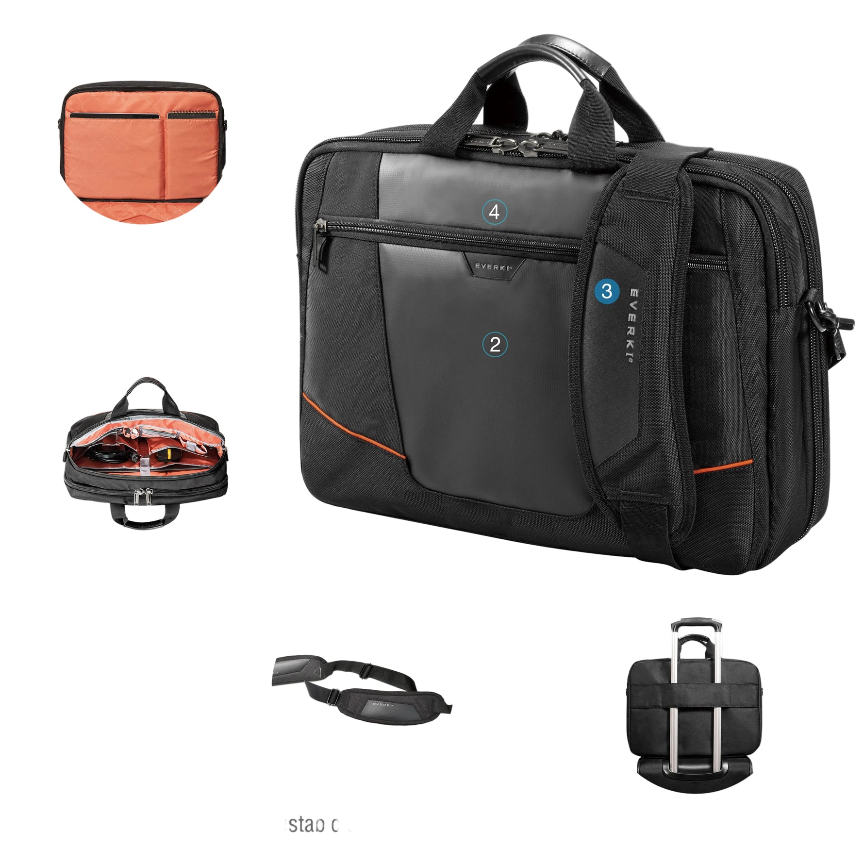 Everki Flight EKB419 16" Travel-Friendly Laptop Briefcase - image 4