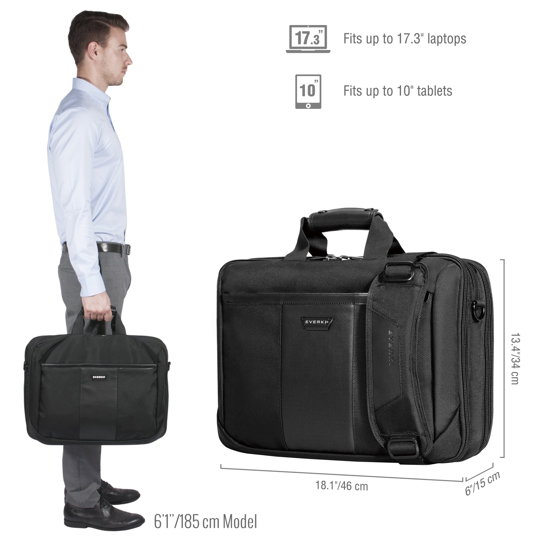 Everki Versa EKB427BK17 17.3" Premium Briefcase - image 3