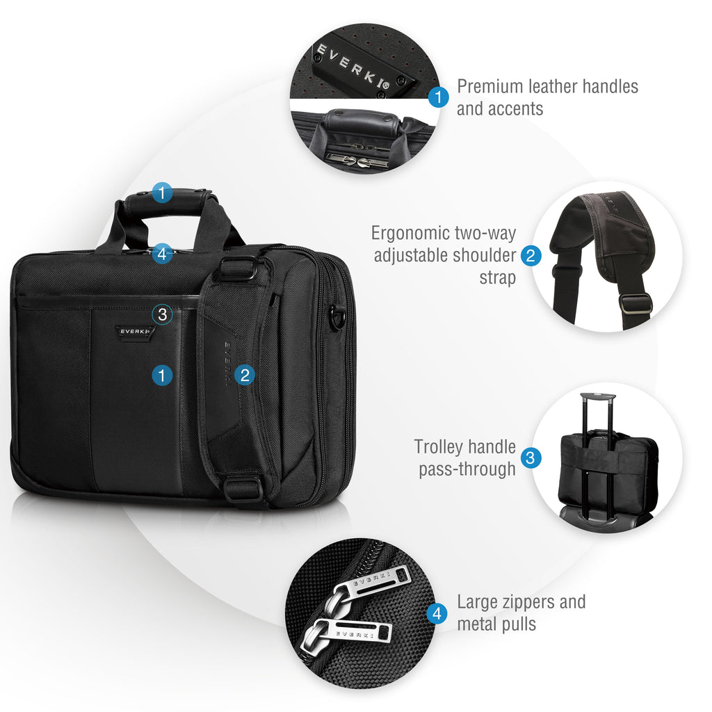 Everki Versa EKB427BK17 17.3" Premium Briefcase