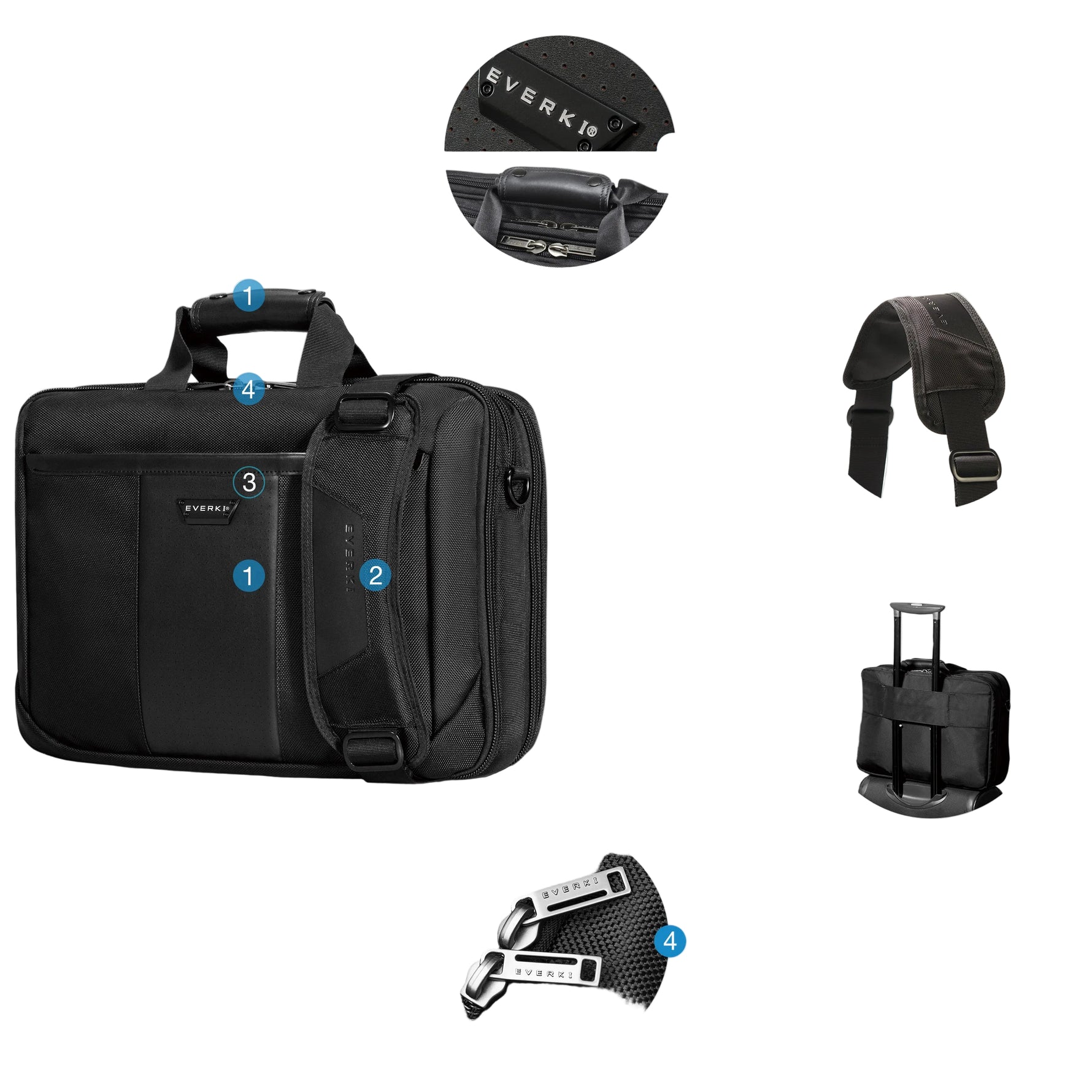 Everki Versa EKB427BK17 17.3" Premium Briefcase - image 5