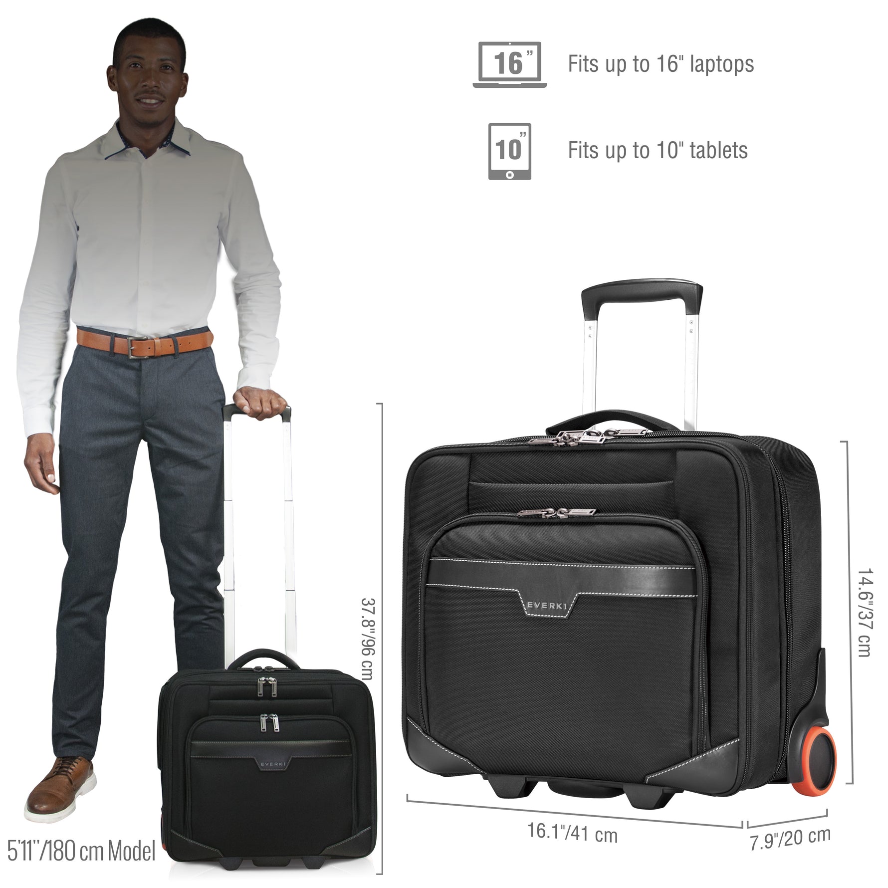 Everki Journey EKB440 11" to 16" Laptop Trolley - image 2