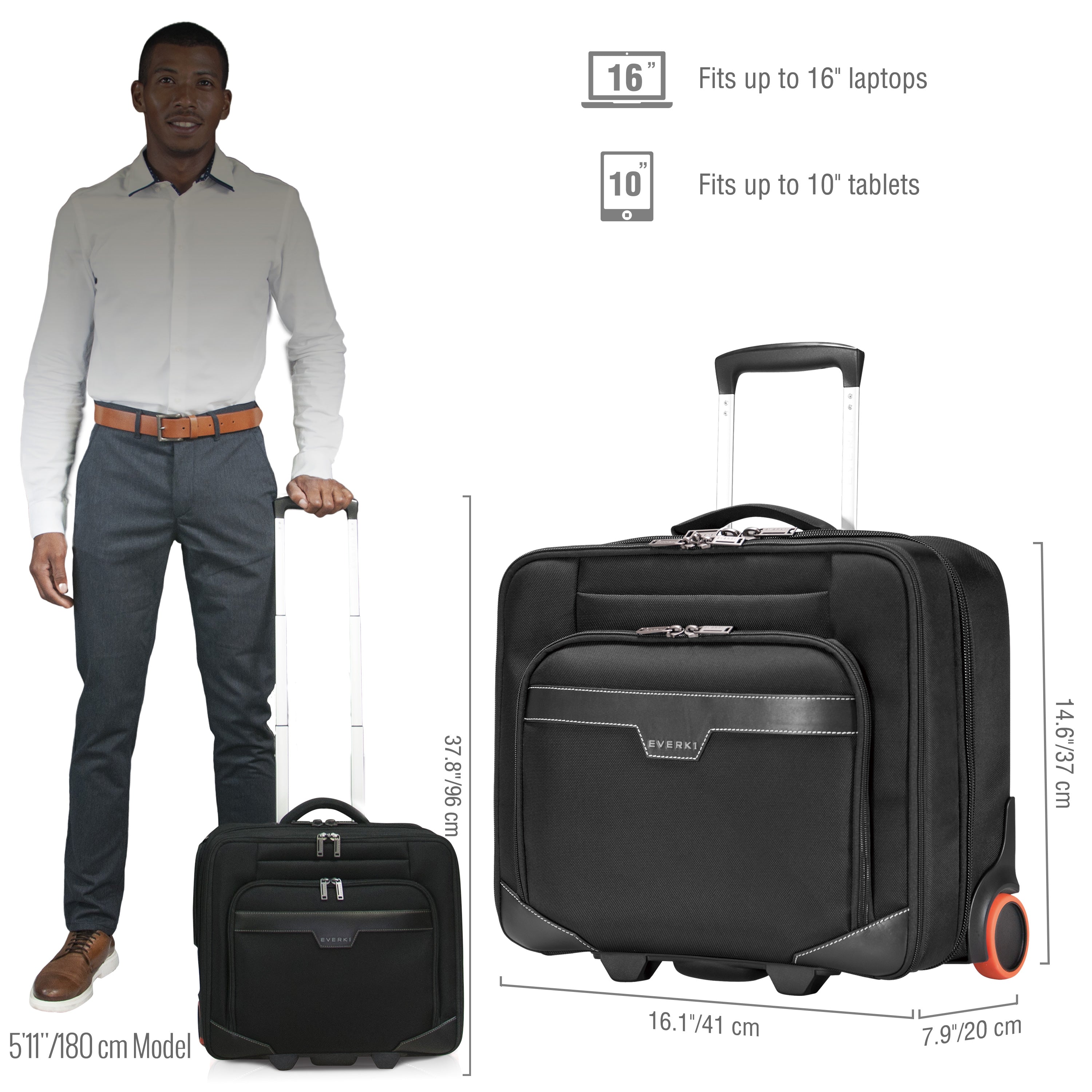 Everki Journey EKB440 11" to 16" Laptop Trolley