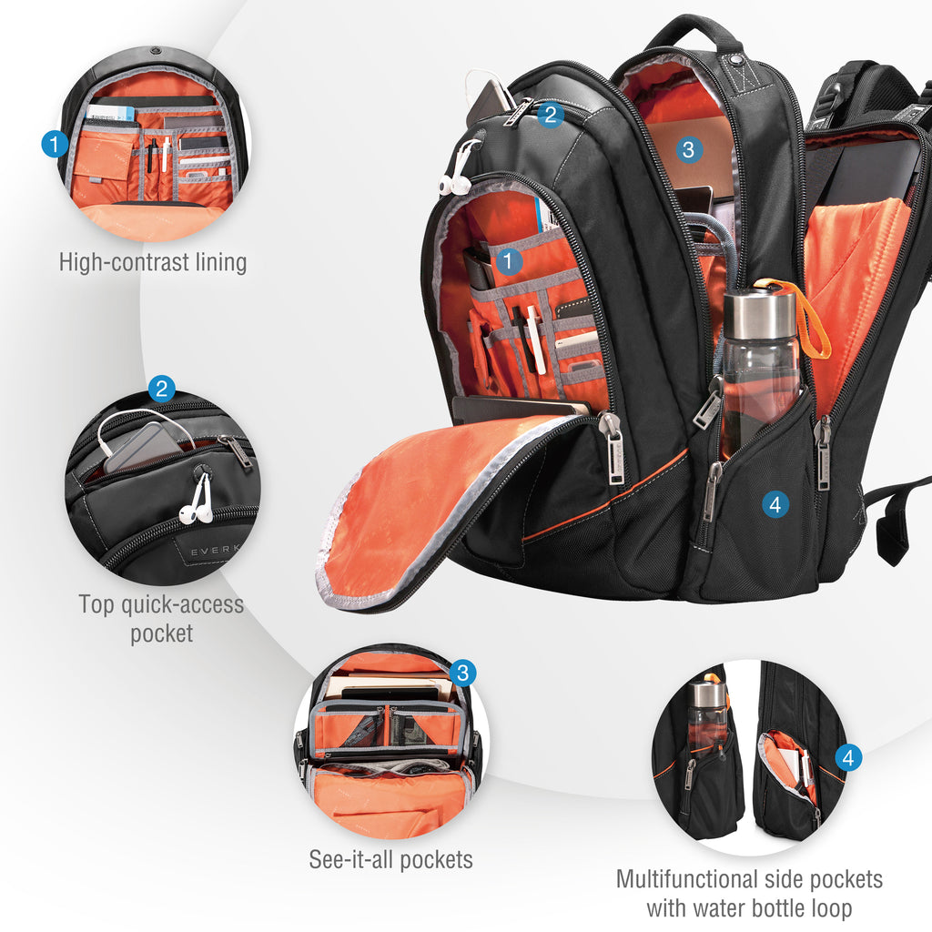Everki Flight 16" Travel-Friendly Laptop Backpack