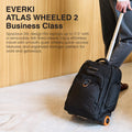 Everki Atlas Wheeled EKP122 13" to 17.3" Laptop Backpack