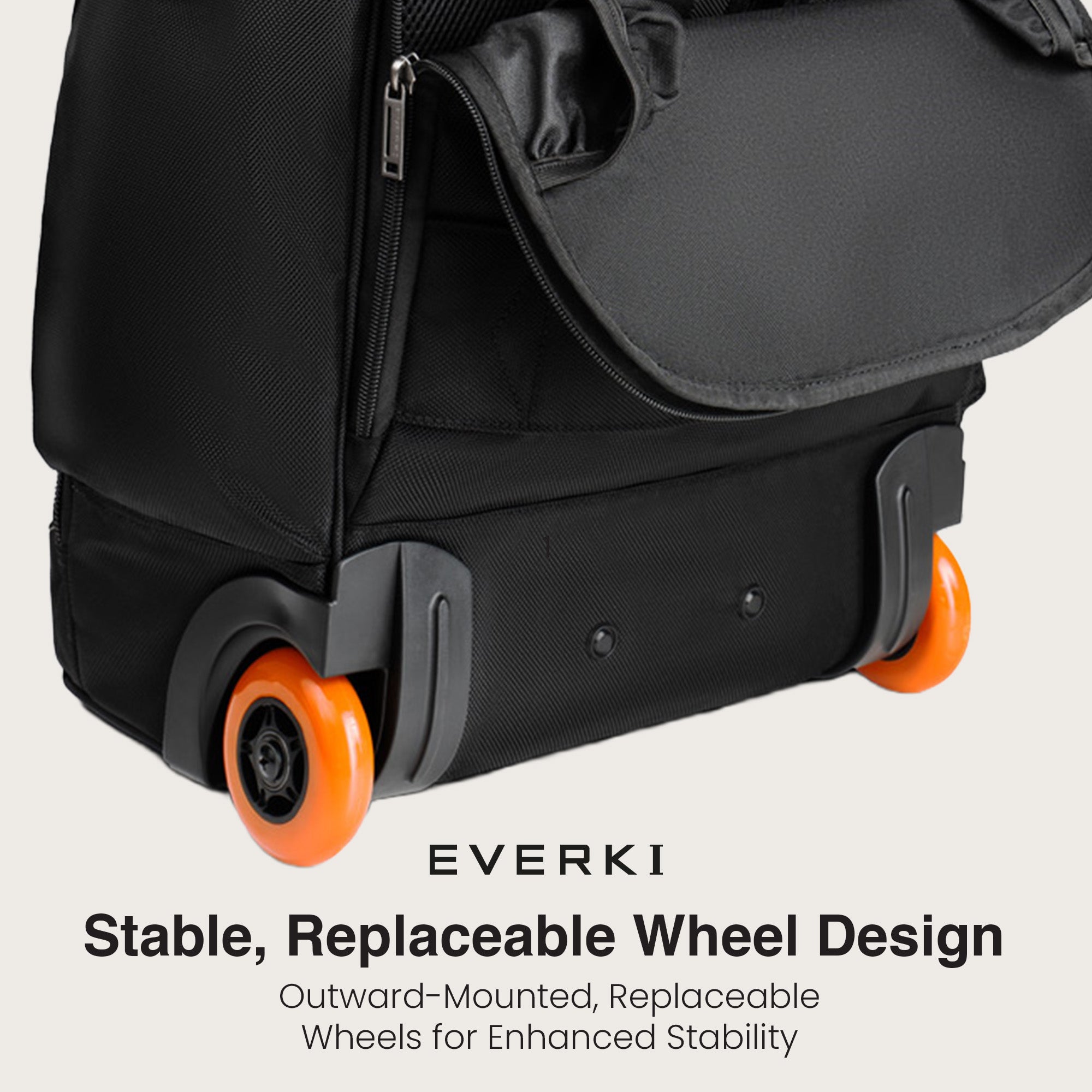 Everki Atlas Wheeled EKP122 13" to 17.3" Laptop Backpack