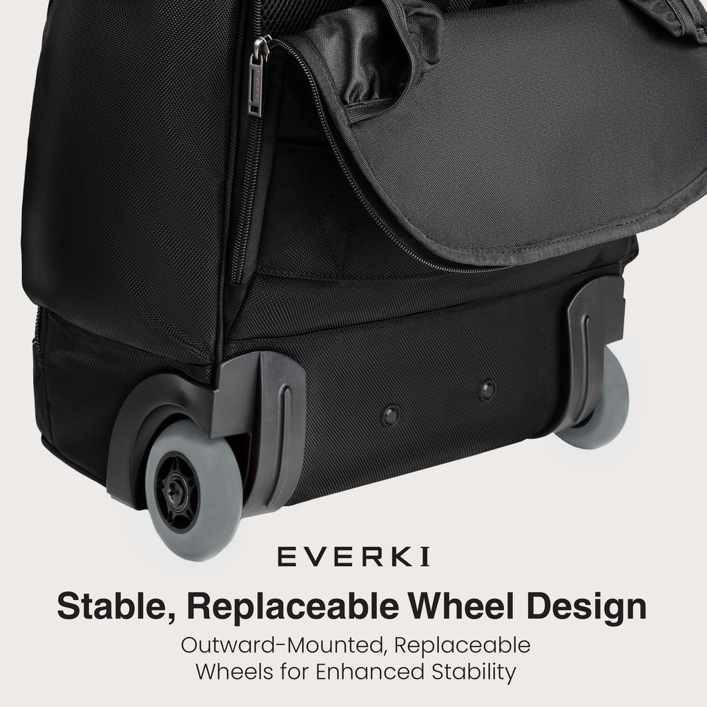 Everki Atlas Wheeled 2 EKP122B-ECO 13" to 17.3" Laptop Backpack