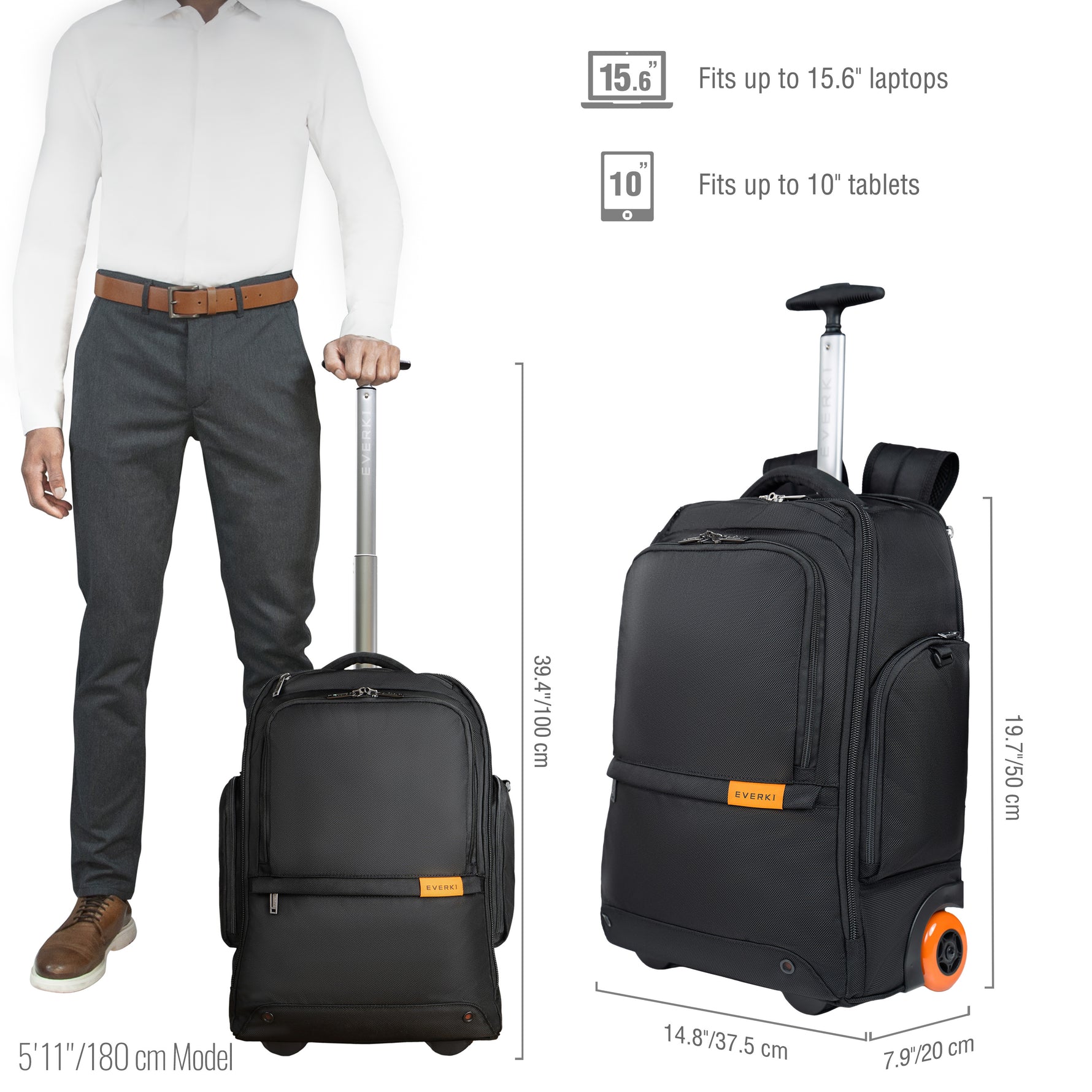 Everki Wheeled 123 EKP123-ECO 11" to 16" Laptop Backpack - image 2