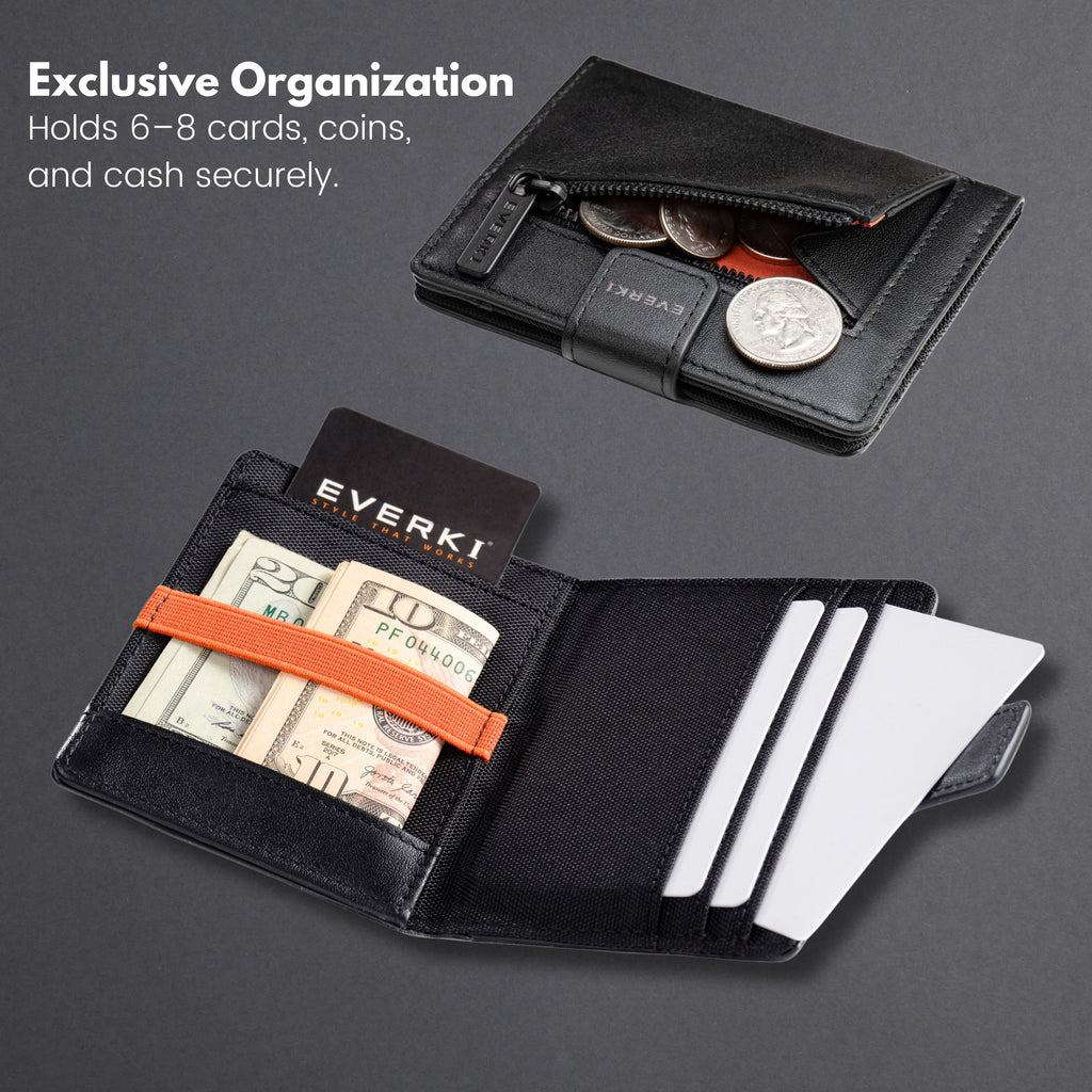 Everki EKW200 Leather RFID Slim Wallet