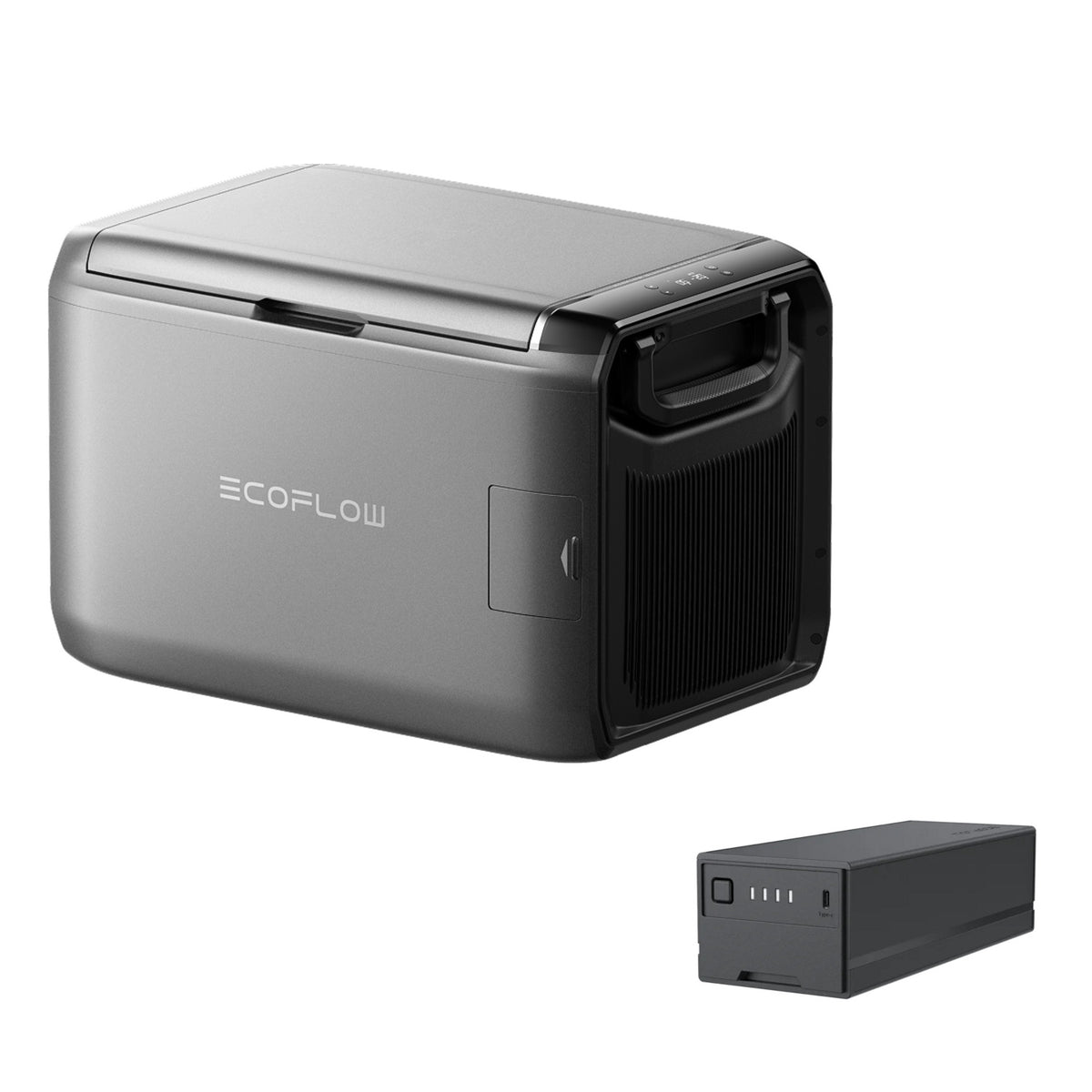 EcoFlow GLACIER Classic 45L Dual-Zone Fridge Freezer + 298Wh Plug-In Battery