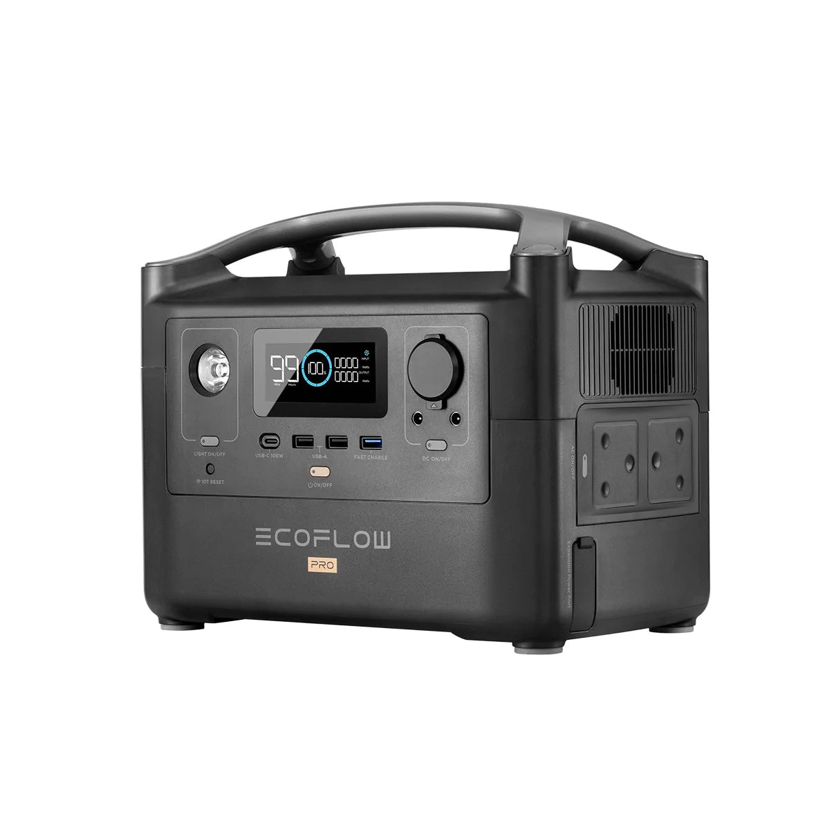 ECOFLOW RIVER PRO Portable Power Station - 720Wh Battery - 600W output; 200W Solar charger. SA Socket - image 5