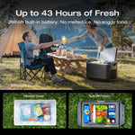 EcoFlow GLACIER Classic 45L Dual-Zone Fridge Freezer + 298Wh Plug-In Battery