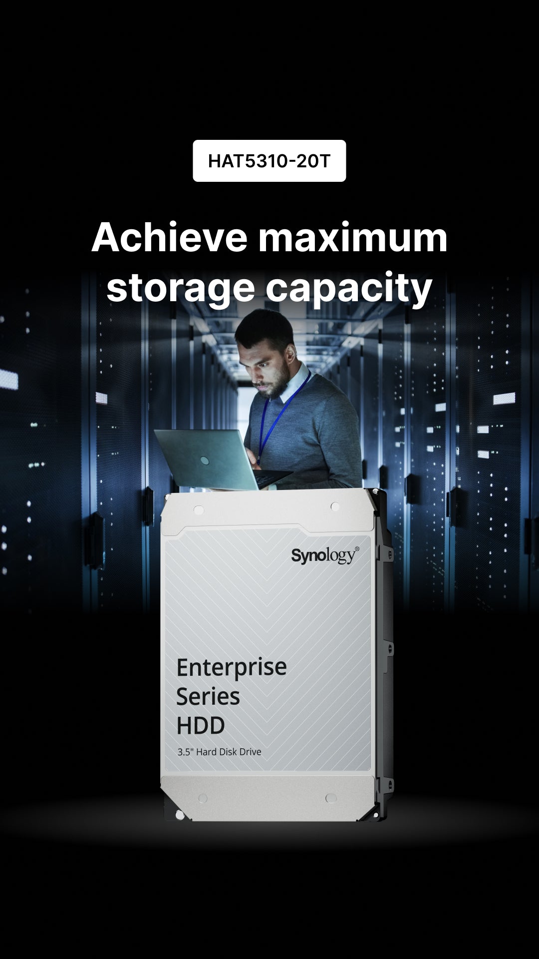 Synology HAT5310-20T 20TB 3.5" SATA NAS Hard Drive