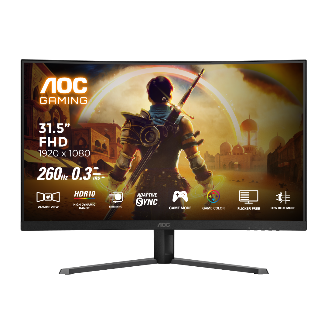 AOC C32G42ZE 31.5-inch FHD 260Hz Curved Gaming Monitor