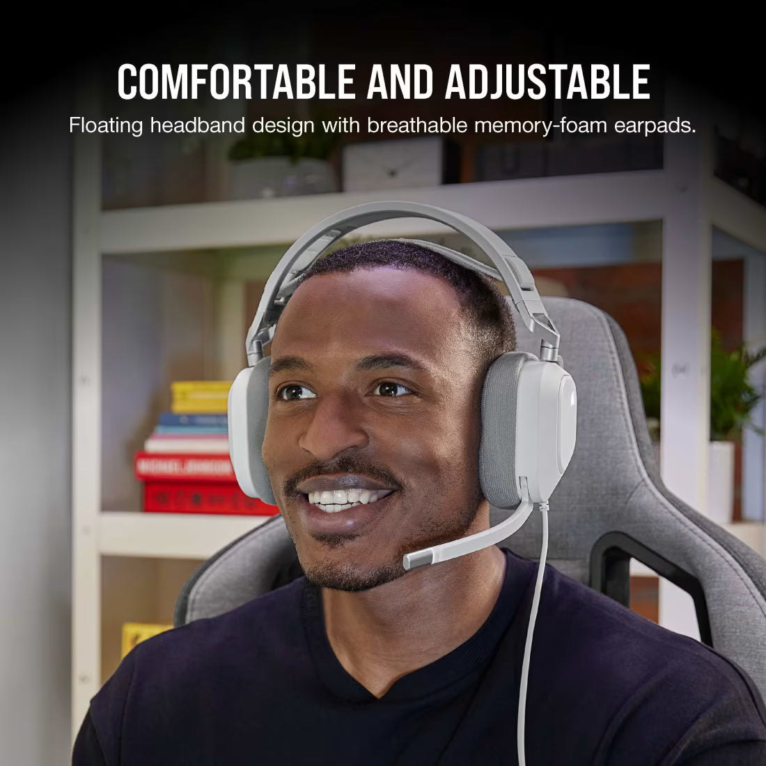 CORSAIR HS80 RGB USB Wired Gaming Headset White - CA-9011238-AP