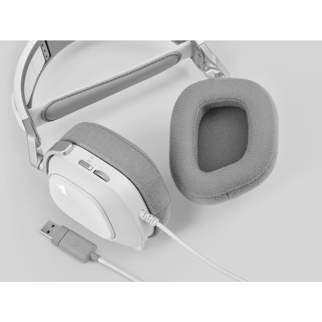 CORSAIR HS80 RGB USB Wired Gaming Headset White - CA-9011238-AP