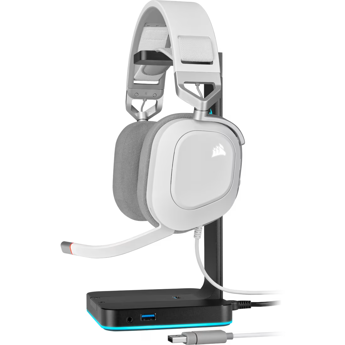 CORSAIR HS80 RGB USB Wired Gaming Headset White - CA-9011238-AP