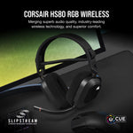 CORSAIR HS80 RGB WIRELESS Gaming Headset Carbon - CA-9011235-AP