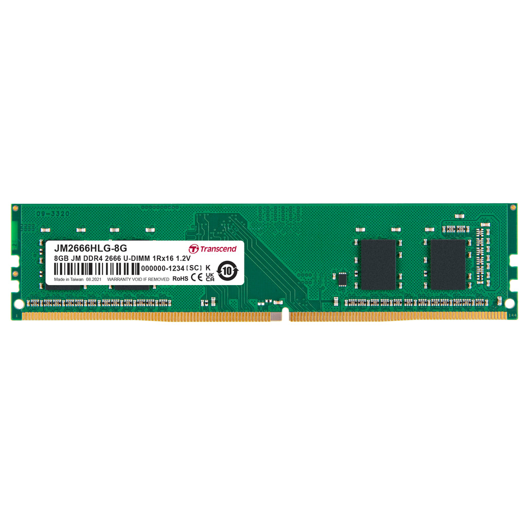 Transcend JetRam 8GB DDR4-2666 U-DIMM Desktop Memory