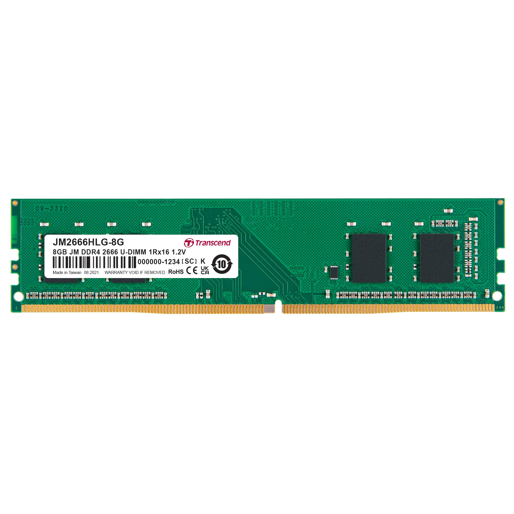 Transcend JetRam 8GB DDR4-2666 U-DIMM Desktop Memory