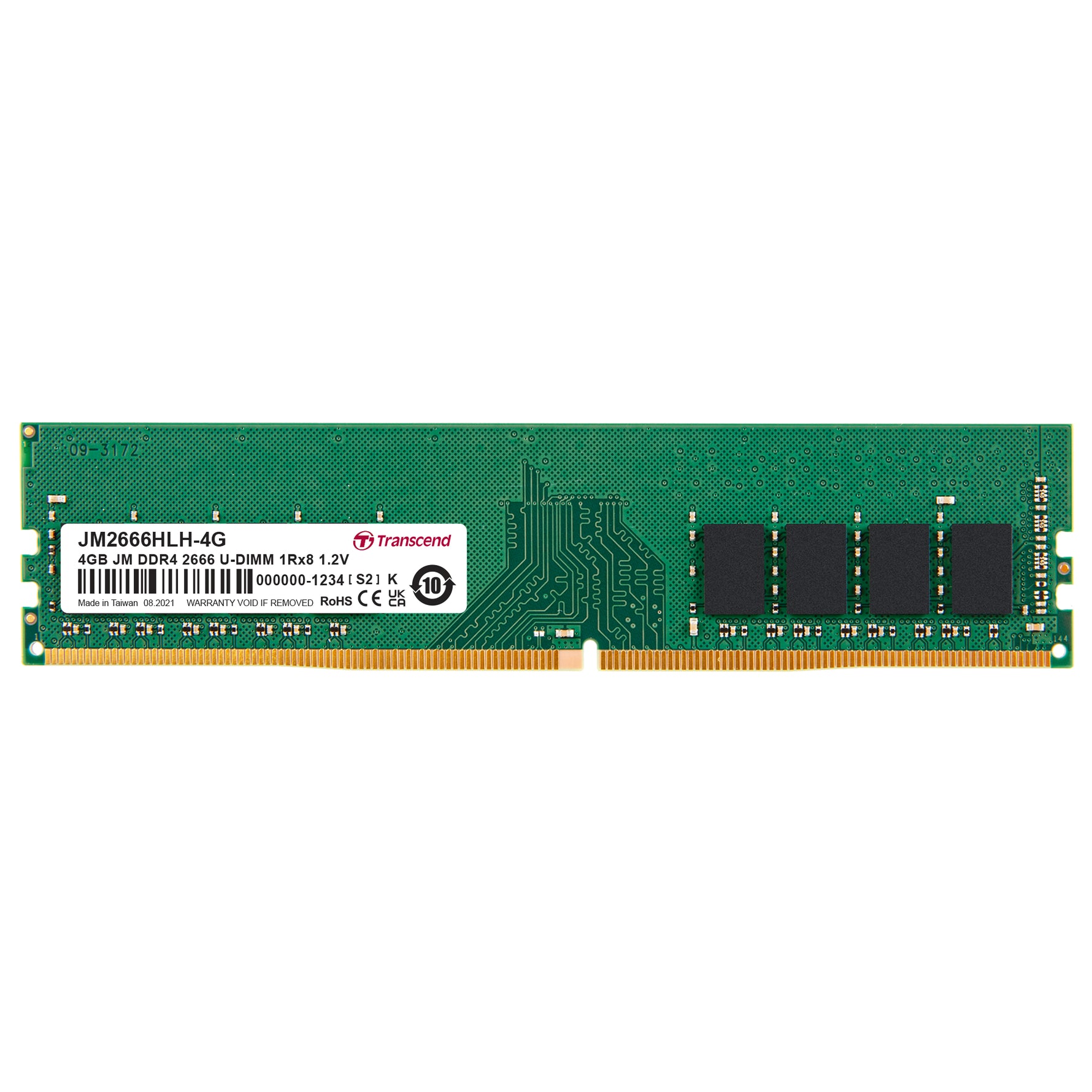 Transcend JetRam 4GB DDR4-2666 U-DIMM Desktop Memory