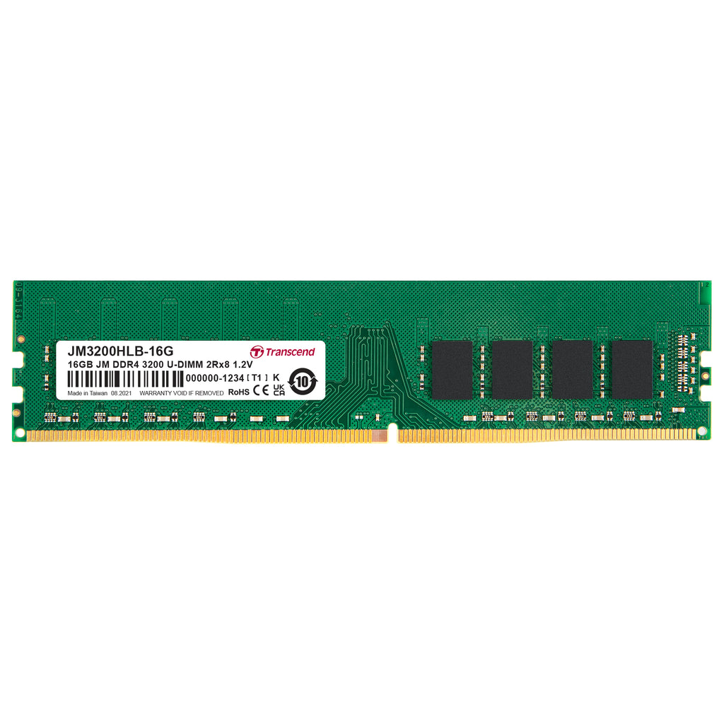 Transcend JetRam 16GB DDR4-3200 U-DIMM Desktop Memory