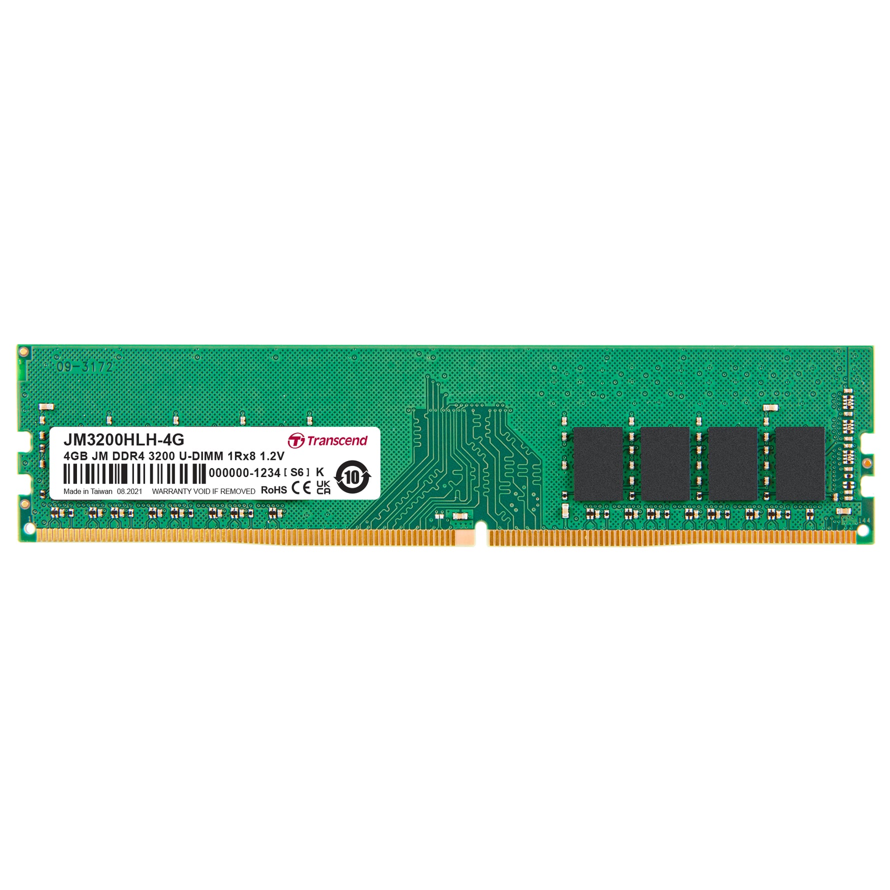 Transcend JetRam 4GB DDR4-3200 U-DIMM Desktop Memory - image 2