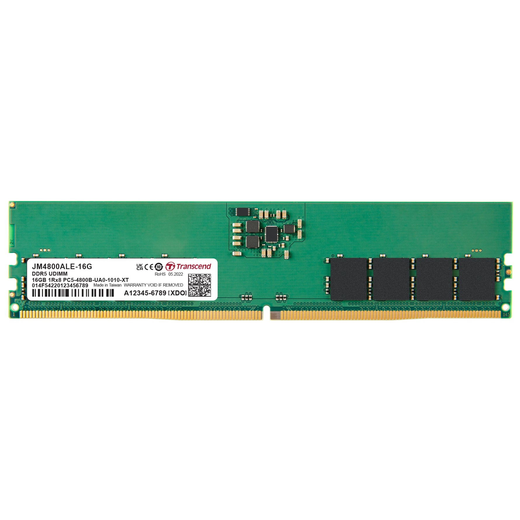 Transcend JetRam 16GB DDR5-4800 U-DIMM Desktop Memory - image 2
