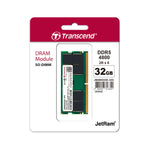 Transcend JetRam 32GB DDR5-4800 SO-DIMM Notebook Memory