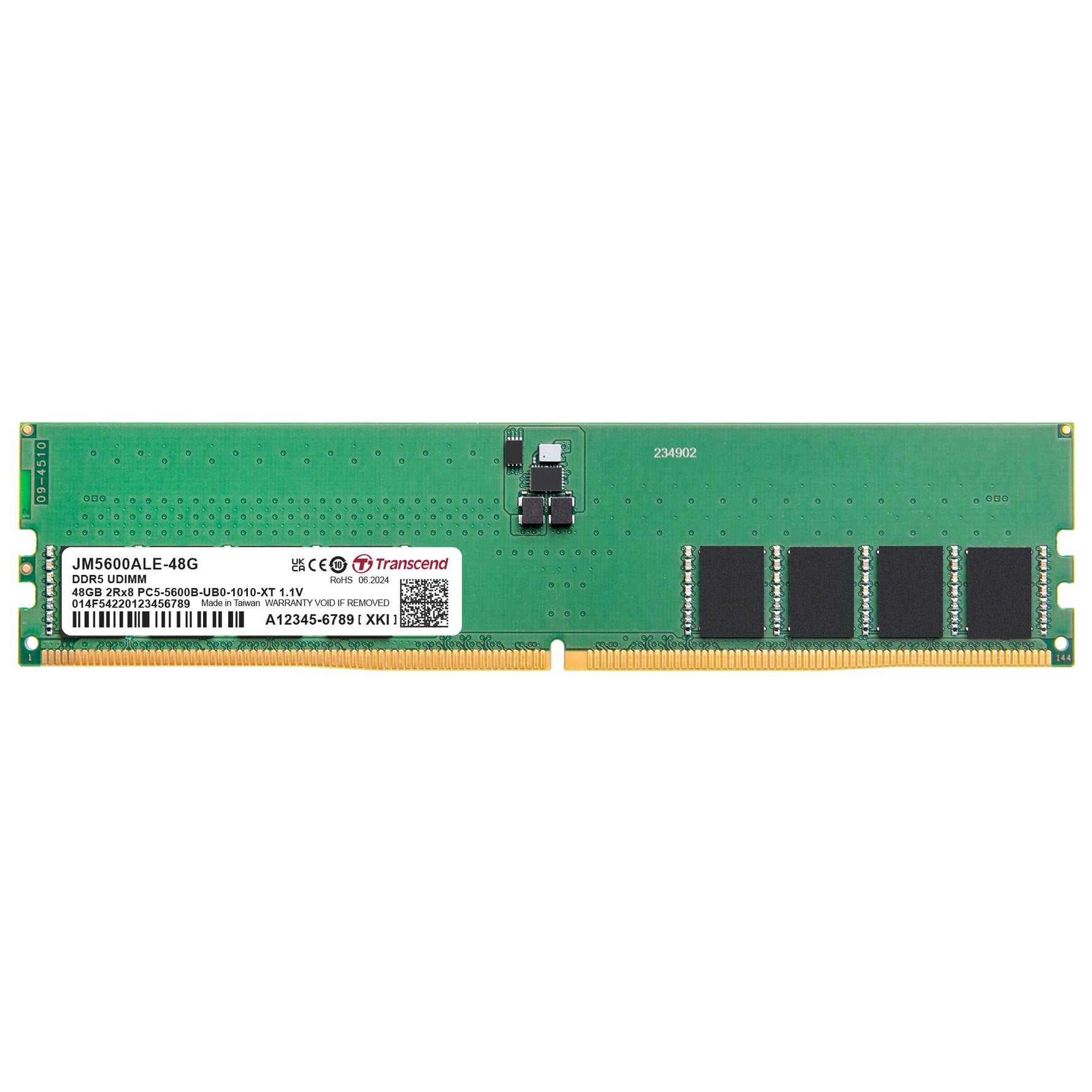 Transcend JetRam 48GB DDR5-5600 U-DIMM Desktop Memory - image 2