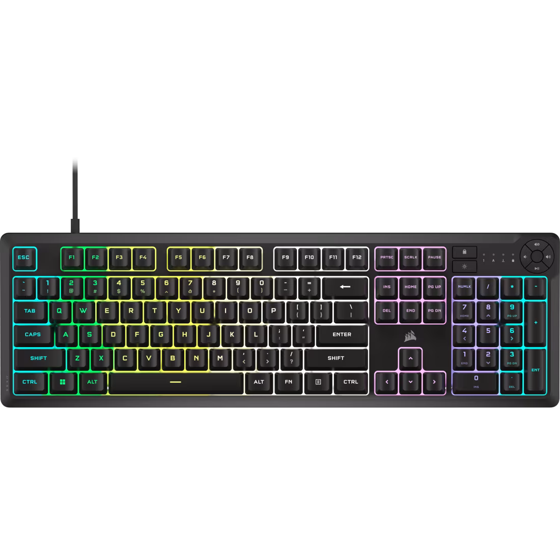 Corsair K55 CORE RGB Gaming Keyboard - Black