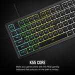 Corsair K55 CORE RGB Gaming Keyboard - Black