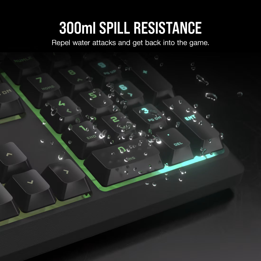 Corsair K55 CORE RGB Gaming Keyboard - Black